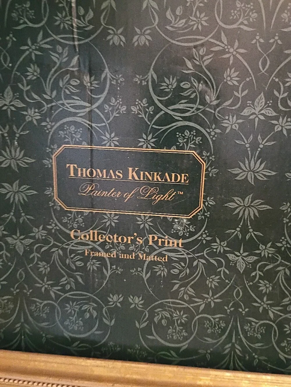 Thomas Kinkade Gold Frame Golden Gate Bridge Signed Numbered With Coa